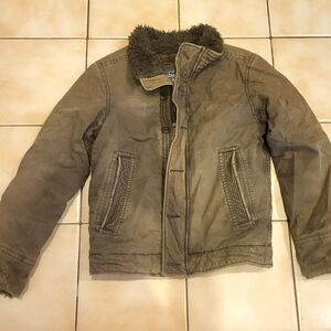 Abercrombie and Fitch Vintage Faux Fur Lined Adirondack Coat Size M